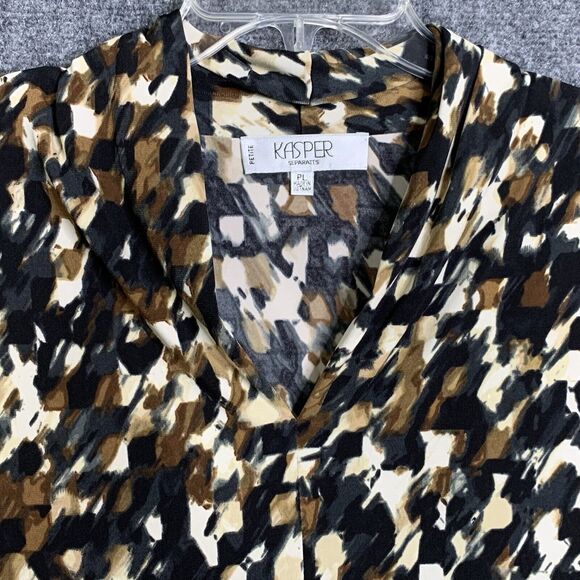 Kasper Petites Separates Women PL  Animals Type Print NWT Sleeveless - Picture 2 of 8